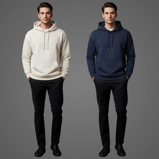 Ultra-Heavy 430 GSM Oversized Hoodie |  Brushed Rich Cotton | Pack of 2