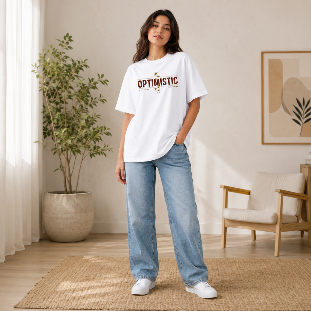 Premium 240 GSM Oversized T-Shirt – Pure Cotton | Optimistic