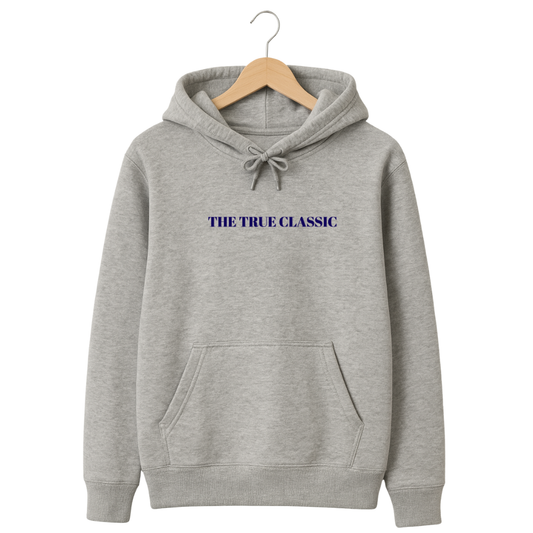 320 GSM Classic Fit Graphic Hoodie –  Light Grey | Cotton Rich