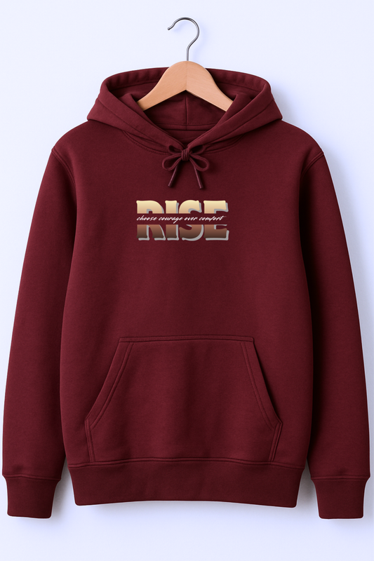 320 GSM Classic Fit Graphic Hoodie - Cotton Rich - RISE (ccoc)