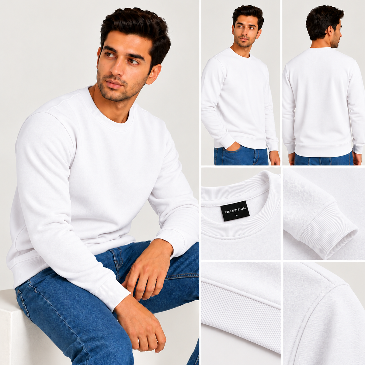 320 GSM Winter Sweatshirt – Soft, Durable Cotton Rich Fabric